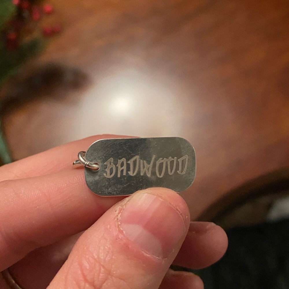 Badwood dog tag bracelet